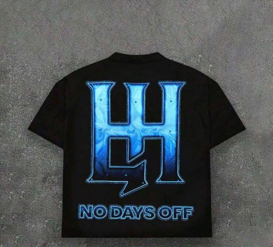 Life Hustlers Black & Blue Angel Graphic T-Shirt